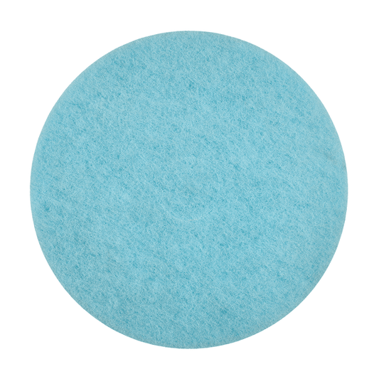 The Kiehl Multi-Disc Sanding Pad from Johannes Kiehl KG is a round, flat, light blue pad with a soft, textured surface for wood or metal processing, shown from above on a white background.
