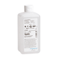 White 500 ml plastic bottle Kiehl Opydes Hygienic Hand Disinfection from Johannes Kiehl KG with a white cap and label with application instructions, dosage information, manufacturer details, and certification logos.