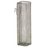 The Novocal catheter basket made of stainless steel wire with 5 x 5 x 1 mm mesh is ideal for the hygienic storage of medical utensils; the jacket and bottom are made of electrolytically processed mesh.