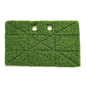The Numatic International GmbH Grasspad 390x230 mm | 1 piece is a rectangular artificial grass mat with a durable, dense surface and two round holes on the top, depicted on a white background.
