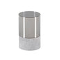 Papstar Securit® LED candle Ø 8 cm gray "Gracia"