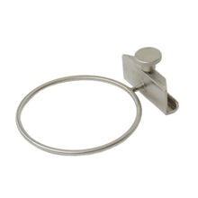 The Novocal stainless steel holder for needle disposal containers is a metal bracket with a screw clamp for secure attachment to the Euro rail, ideal for stable support of containers or work equipment.