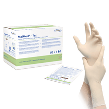 MaiMed-Tex sterile, lightly powdered latex surgical gloves 50 pairs/box