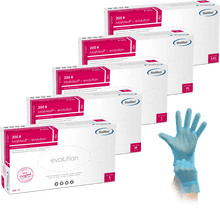MaiMed-evolution, blue, non-sterile, powder-free Latex-free disposable glove, 200 pieces/box