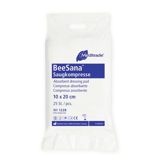 Absorbent compress non-sterile