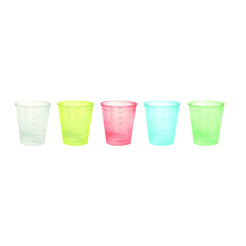 Disposable medicine cup for dosing medications