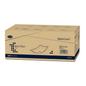A box of MoliCare® Bed Mat ECO bed protection pads with 50 pieces, with the product reference number and dimensions indicated on the side. The packaging is mainly beige with blue text and graphics.