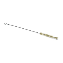 The Nölle Profi Brush pipette and test tube brush, a 320 mm long brush with a 12 mm diameter, features pure bristle bundles and a loop handle, making it ideal for cleaning tight spots like bottles or tubes.