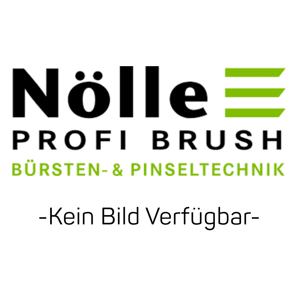 Logo for Nölle Profi Brush Bürsten- & Pinseltechnik e.K. featuring green stripes and German text. "-No image available-" at the bottom indicates that no image is available. Ideal for branding the Kokos-Vel. mat (50x80 cm, 16 mm), flocked according to the customer's specifications.