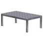The Novocal OP-Tritt 1 is a rectangular metal table (600 x 350 x 250 mm) with a textured grid plate and four straight legs, branded "Novocal" - ideal as a medical step stool in the operating room. Packaging: 1 piece.