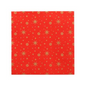 A napkin from the PAPSTAR These "Plain Christmas Trees" GmbH napkins feature a festive Christmas design with gold stars and small dots. These 3-ply napkins offer both elegance and an eco-friendly option for your festive table setting.