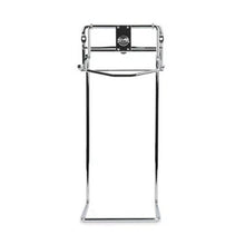 The Dr. Schumacher wall mount ONE SYSTEM BASIC by Dr. Schumacher GmbH features a chrome-plated, rectangular base with minimalist industrial design - perfect for displaying or storing items in modern environments.