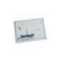 A monochrome sketch of a boat anchored on the shore with sails and distant birds adorns these 100 placemats (paper, 30 x 40 cm) from PAPSTAR GmbH - perfect for bringing artistic flair to the table.