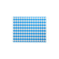 The PAPSTAR 100 paper placemats (30 x 40 cm) from PAPSTAR GmbH feature a repeating pattern of blue and white diamonds in diagonal rows on a white background, ideal for an eco-friendly table setting.