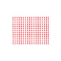 The PAPSTAR 100 placemats from PAPSTAR GmbH are eco-friendly paper placemats (30 x 40 cm) with a red-white checkered pattern with evenly distributed squares on a white background.