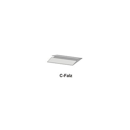 An image shows the "PAPSTAR C-fold paper towel", depicted as a light gray, folded sheet of recycled paper. Below it, the term "C-fold" is elegantly written, highlighting this specific fold or connection against a plain white background.