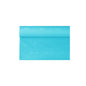 A roll of PAPSTAR paper tablecloth with damask embossing in a bright blue tone, known for its smooth texture and elaborate damask embossing, is partially unrolled on a plain white background – ideal for festive occasions.
