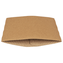 A brown Java Jacket coffee sleeve from Abena Re-Seller GmbH, for 24 and 33 cl cups. Ribbed for a secure grip and to protect your hands. Sold in packs of 100; ideal for protecting your hands from hot drinks.