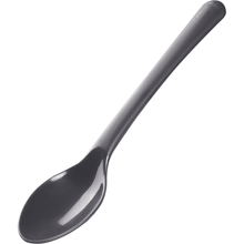 The reusable teaspoon, 14cm, black, PP from Abena Re-Seller GmbH (pack of 100 pieces) is a black, reusable teaspoon made of polypropylene with a long handle - an environmentally friendly choice for daily use.