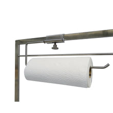 The Novocal roll holder for rolls up to 300 mm in diameter (1 piece) can be attached to the Euroschi and securely holds a roll of white, subtly embossed paper towels.