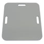 Pictured is a flat, rectangular gray Novocal resuscitation board made of plastic with a holder for the PAW 5000-9000 care cart series (1 piece) with rounded corners and three handles on a white background.
