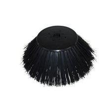 The heavy duty scrubbing brush (45x15 cm) from Diversey Deutschland GmbH & Co. OHG, with stiff bristles and a black plastic hub, is ideal for tough floor cleaning with swingo XP M. Package (1 piece). Solid white background.