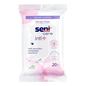 The Seni Care Inti+ wet wipes from TZMO Deutschland GmbH are available in a white-pink package with 20 wipes. They clean gently, are made of 100% natural fibers, are biodegradable and vegan. The gynecologically tested wipes have a balanced pH value.