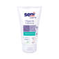 The 100ml Seni Care Nourishing Foot Cream by TZMO Deutschland GmbH regenerates with 7% urea, vitamin A for moisture, and is vegan certified. The dermatologically approved packaging shows an image of a foot and cream.