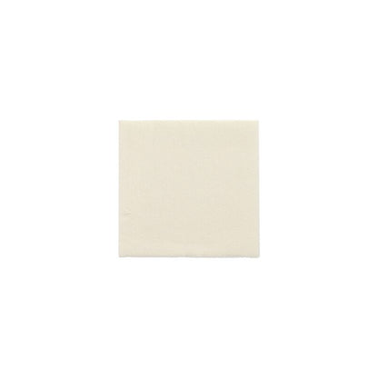 A simple, square, beige napkin from the "DAILY Collection" by PAPSTAR GmbH in the format 24 cm x 24 cm elegantly accents any table decoration and stands for sustainability on a white background.