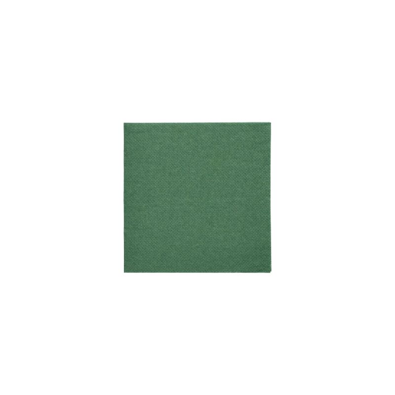 A piece of 24 cm x 24 cm PAPSTAR napkins from the "DAILY Collection" with a green design on a white background serves as sustainable table decoration and adds an eco-friendly touch to any setting.