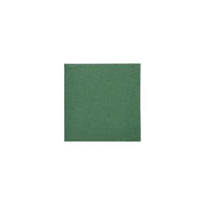 A piece of 24 cm x 24 cm PAPSTAR napkins from the "DAILY Collection" with a green design on a white background serves as sustainable table decoration and adds an eco-friendly touch to any setting.