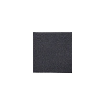 The dark gray "DAILY Collection" napkins from PAPSTAR GmbH in the format 24 cm x 24 cm with 1/4 fold enhance your table decoration on a white background while embodying sustainability.