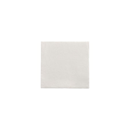 A simple, white, square paper napkin from the "DAILY Collection" by PAPSTAR GmbH with dimensions 24 cm x 24 cm, ideal for an eco-friendly table decoration.