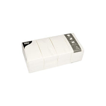 A pack of 250 white, 2-ply PAPSTAR napkins (33x33 cm, 1/8 folded) by PAPSTAR GmbH, packaged in clear plastic with a gray-white label at the top right.