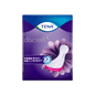 The TENA Lady Discreet Protect+ Maxi Night incontinence pads from Essity Germany GmbH have a purple packaging with a white pad image, the text "3x Protection" and absorbency droplets. The InstaDRY technology reinforces the wider back for optimal comfort and safety. The package contains 12 pieces.