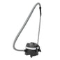 The TASKI go from Diversey Deutschland GmbH & Co. OHG is a streamlined vacuum cleaner with a simple and functional design in black and gray. It includes important components such as a suction hose, a metal rod, and a dust nozzle for efficient cleaning. Its wheels allow for easy maneuverability while ensuring powerful yet quiet operation.