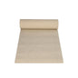A beige fabric roll from the PAPSTAR table runner fabric-like PV-Tissue Mix "ROYAL Collection," partially unrolled on a white background, showcases the luxurious pulp-viscose tissue mix in its design.