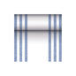 As part of the "ROYAL Collection" of PAPSTAR GmbH, this seamless pattern features vertical blue stripes on a white background. The PV-tissue mix ensures durability while maintaining elegance, with evenly distributed stripes creating a symmetrical and balanced appearance, making it perfect for any fabric-like table runner from PAPSTAR.