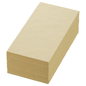 A large stack of tissue napkins from Duni GmbH, 40 x 40 cm, cream-colored and 3-ply, contains 250 napkins with a smooth texture, ideal for any setting.