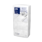 Pictured is a package of Tork 13662 Tork Soft Guten Appetit Cutlery Bag | Carton (6 packs), predominantly in white packaging with a blue label at the top. It shows the image of a paper napkin folded around a fork, made from high-quality three-ply paper. The brand is TORK - Essity Professional Hygiene Germany GmbH.