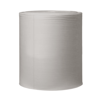 The Tork 520304 industrial cleaning cloths premium W1 roll from Essity is large and smooth, ideal for removing oil, grease, and dirt. With its cylindrical shape, it complements any environment where industrial cleaning cloths are needed.