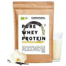Organic whey protein powder vanilla