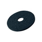 The Vileda Professional DynaCross Superpads floor discs from Vileda GmbH are black, round floor polishing pads with a hole in the center. Their textured surface is perfect for floor care and allows for excellent polishing and buffing with floor cleaning machines.