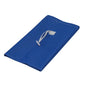 The Novocal self-opening, waterproof laundry bag from Novocal is a folded, blue, rectangular laundry bag with a white strap, depicted on a plain white background.