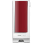 The CWS front panel for Paradise Seatcleaner is a white, wall-mounted dispenser with a striking red front and CWS branding, perfect for improving toilet hygiene.