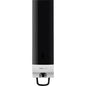 A wall-mounted, black and white CWS front panel for Foam Slim Non-Touch soap foam dispensers features a push lever at the bottom and bears the brand name "CWS."