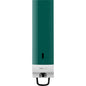 A wall-mounted, rectangular CWS front panel for Foam Slim Non-Touch soap foam dispensers features a dark green front plate, a white base, and a lower lever for dispensing. The CWS logo is on the front of the base.