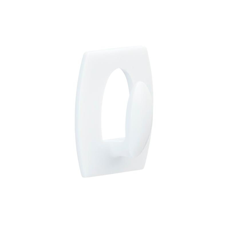 The Command™ Mini Hook 17006 from 3M Deutschland GmbH is a white plastic hook with a rectangular base that can be mounted without drilling and removed without leaving any residue. Ideal for simple and gentle mounting.