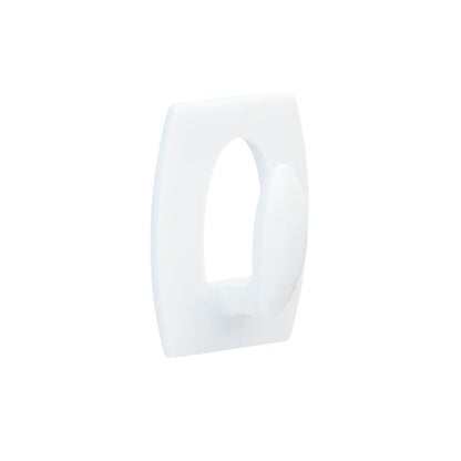 The Command™ Mini Hook 17006 from 3M Deutschland GmbH is a white plastic hook with a rectangular base that can be mounted without drilling and removed without leaving any residue. Ideal for simple and gentle mounting.