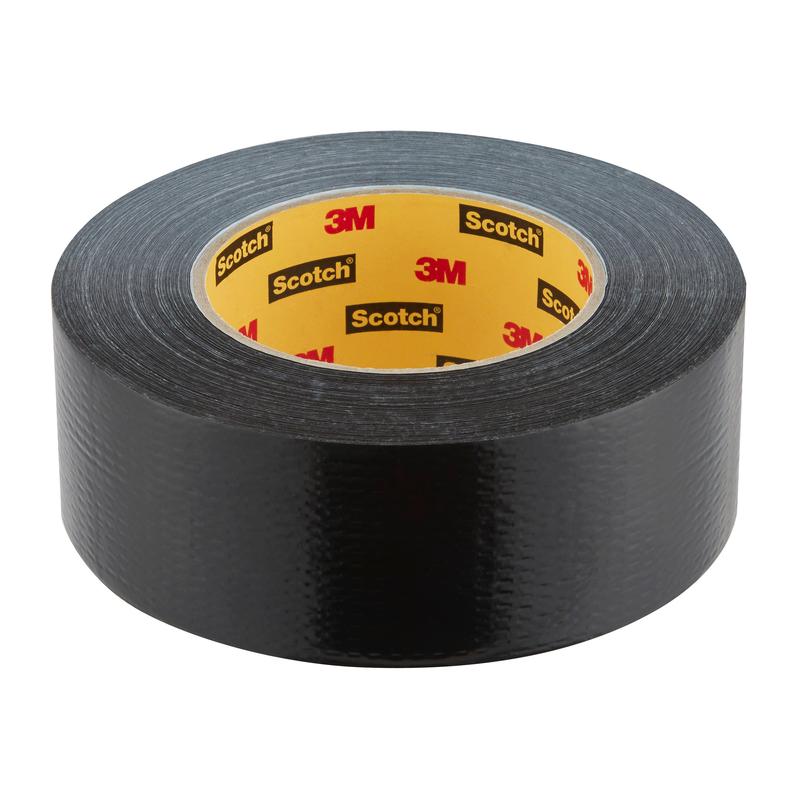 A roll of Scotch® Universal Tape 2904, 50 m x 48 mm from 3M Deutschland GmbH, with a black exterior and yellow core with 3M and Scotch logos, depicted on a plain white background.